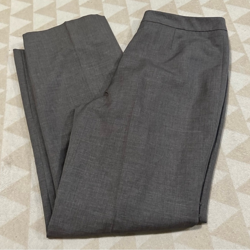 Kasper Kate classic fit dress pants crepe gray lined comfort